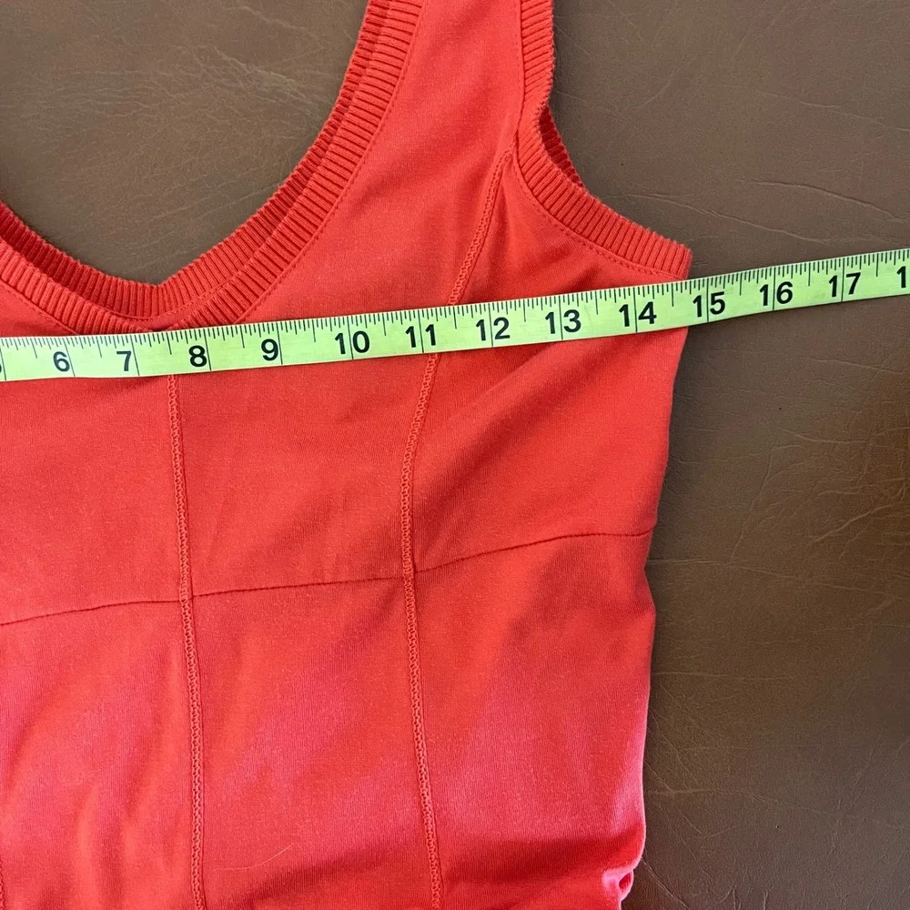 Maeve Anthropologie Maxi Dress‎ XS Red Sleeveless Pleated V Neck
